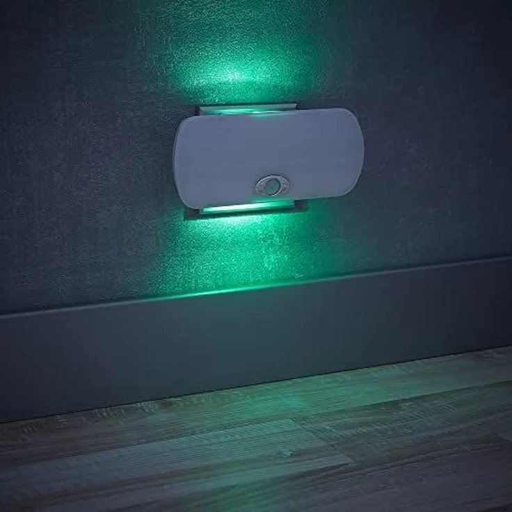 Northpoint LED Nachtlicht 2Stk. Taschenlampe Weiß RGB Induktionsladung mit Hintergrundbeleucht. – Bild 6