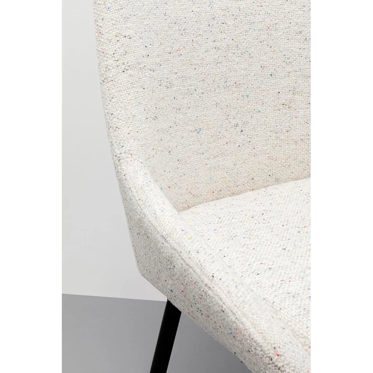 Kare Design Esszimmerstuhl East Side Melange, Creme, 48 cm Sitzhöhe, Polsterstuhl, elegant, minimalistisch, Wohnzimmer, 84 x 48 x 57 cm (H/B/T) – Bild 7