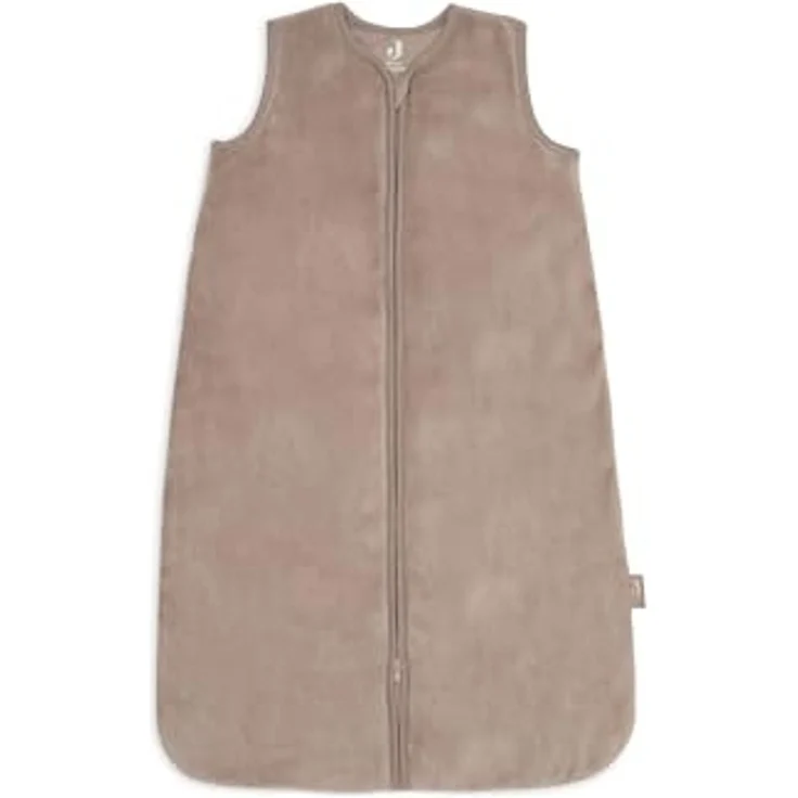 Jollein Baby Schlafsack Ärmellos Samt - Milky Coff – Bild 1