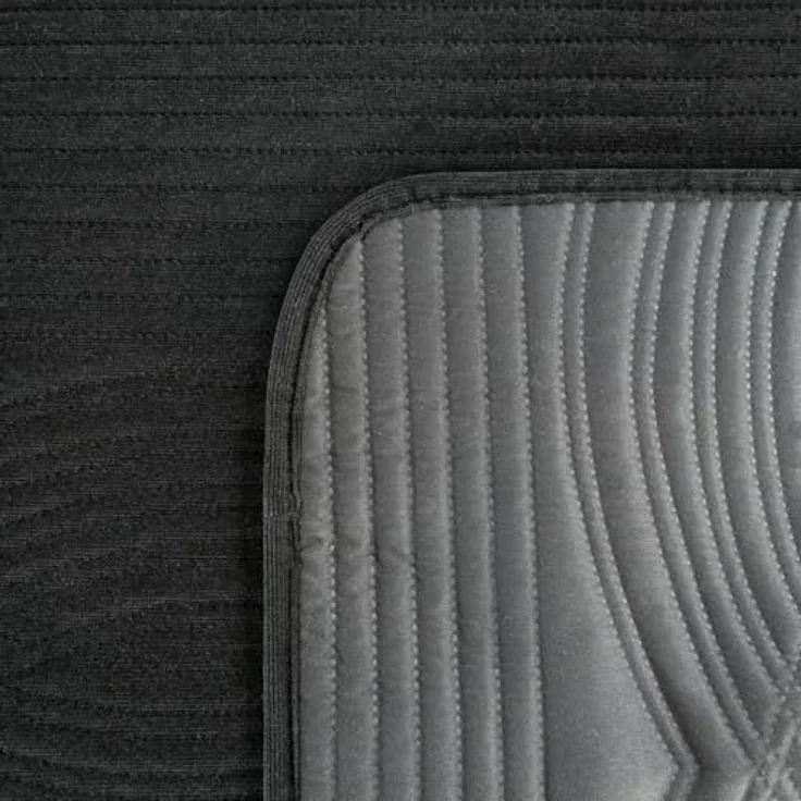 Eurofirany Tagesdecke VELVET, Steppdecke Samtdecke Karomuster Weicher Überwurf Velours – Bild 4
