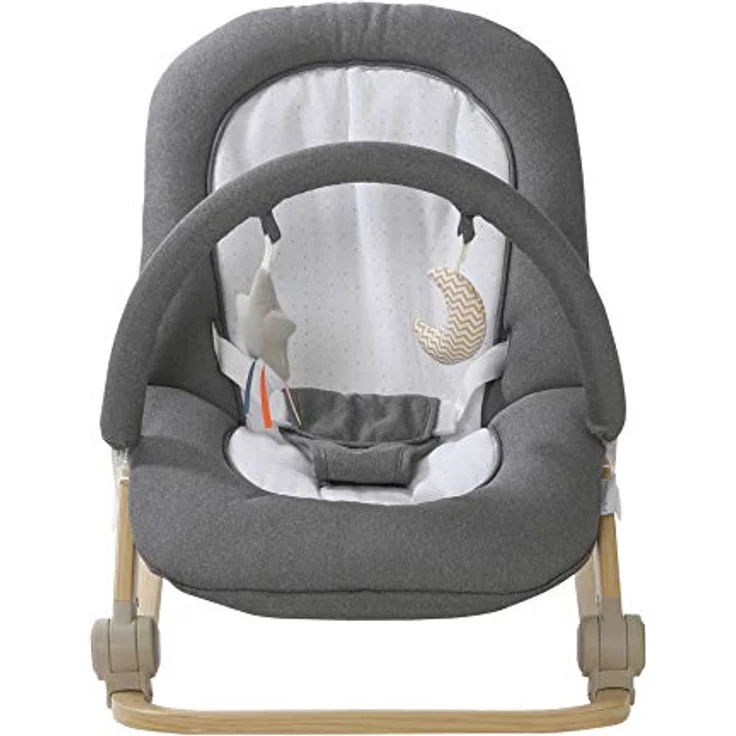 VERTBAUDET Babywippe mit Spielbogen BABYDREAM grau/weiß ONE SIZE – Bild 2