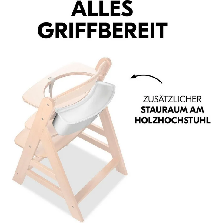 Hauck Aufbewahrungsbox Highchair Box S, Disney Pooh White, für Hochstühle – Bild 3