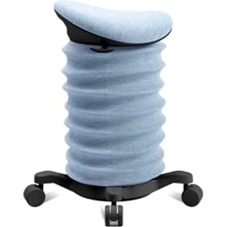 TOPSTAR Sitness 4D mit Rollen AGR-Zertifiziert Dynamischer Sitzhocker schwarz - blau, ergonomischer Bürohocker - höhenverstellbar - stärkt den Rücken - entlastet die Bandscheiben – Bild 4