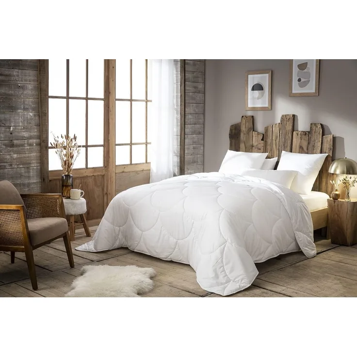 Abeil 15000000538 Douceur Infinie Steppbett, warm, Polyester, Weiß, weiß, 140x200 cm
