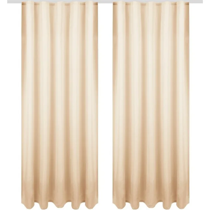 Bestgoodies Gardine, Kräuselband (2 St), blickdicht, Gardine blickdicht mit Universalband, viele Größen/Farben