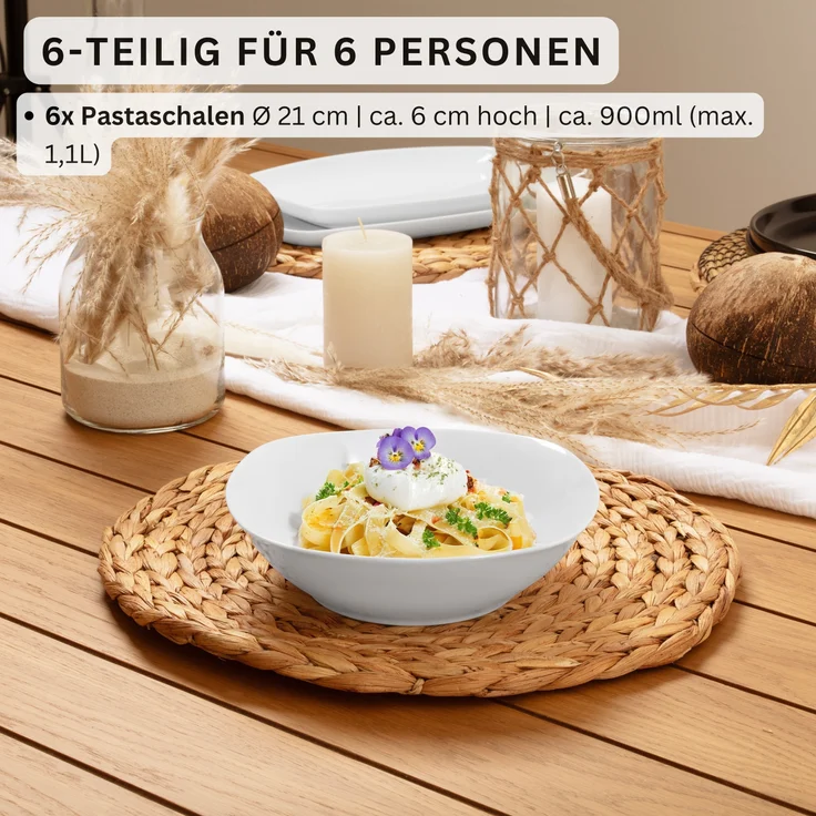 SÄNGER Pastaschalen Set Bilgola 6 teilig – Bild 2