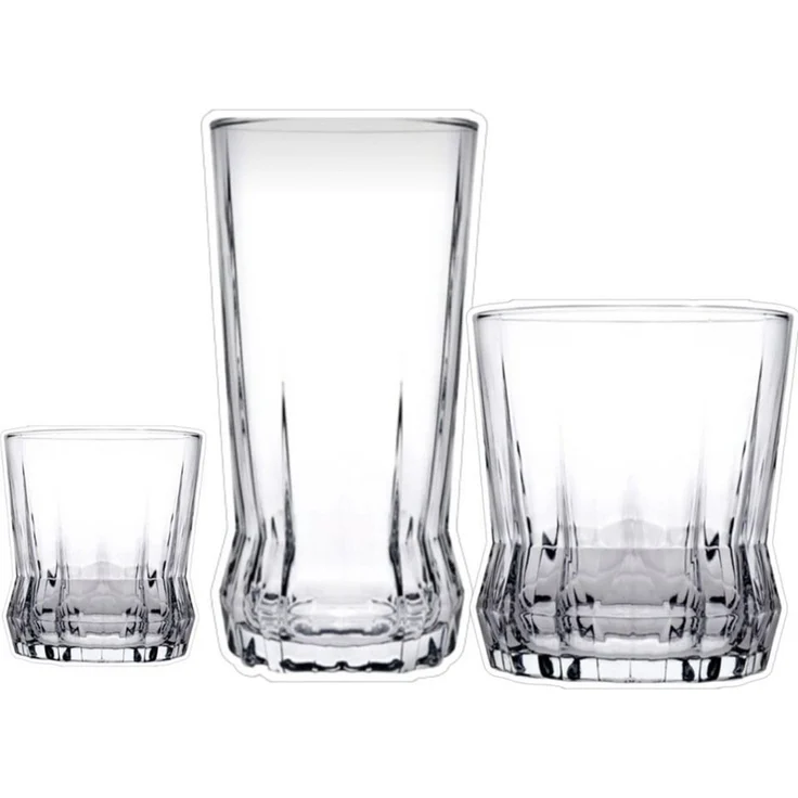 Hermia Concept 'Gaia 18' Gläser-Set (18-teilig), Transparent, 7 x 7 x 14 cm, 285 ml – Bild 2
