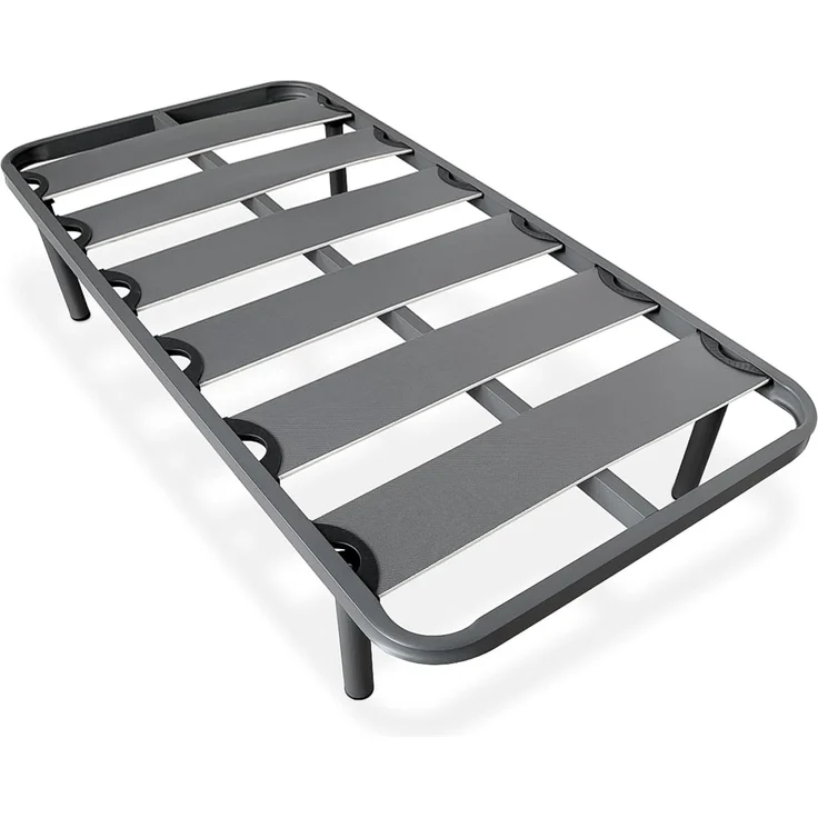 Homey Verstärkter Lattenrost mit Breiten Lamellen, geräuschhemmend, Struktur 40x30 mm mit Schraubfüßen, stark und robust, 90x180 cm – Bild 1