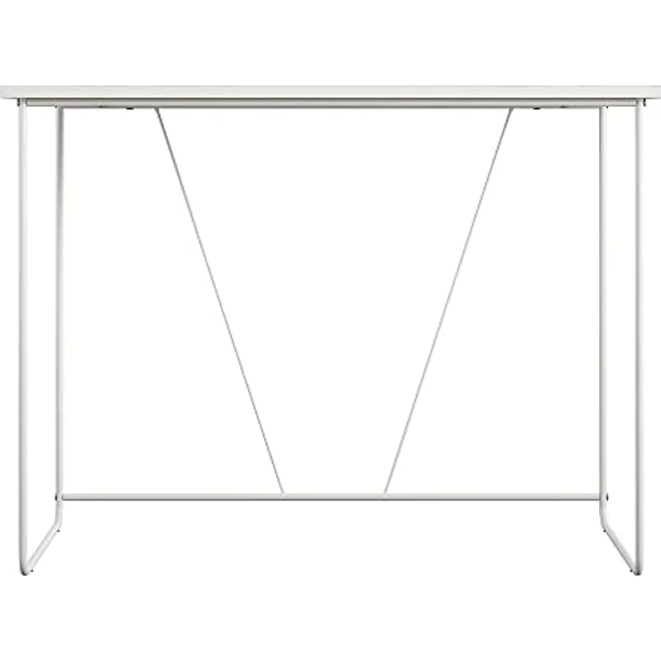 DHP Furniture Dante Computerschreibtisch aus Spanplatte, weißes Metallgestell (BxTxH) 99x49x75 cm – Bild 4