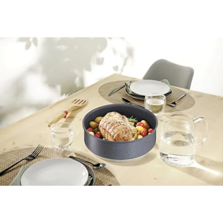 Tefal Ingenio L7669802 Topf-Set, 8-teilig, Induktion, mit abnehmbaren Griff und Mineralia+ Antihaftbeschichtung – Bild 3