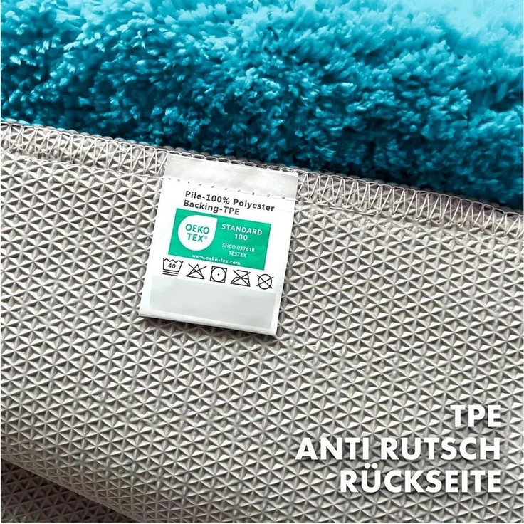 Karat Badematte Atlantis, Rutschhemmende Rückseite, Reckteckig, Polyester, In verschiedenen Farben & Größen – Bild 2