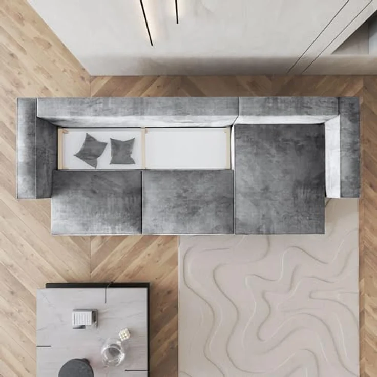 Masseno Ecksofa TOLMO mit Schlaffunktion L-Form, Sofa mit Bettkasten – Bild 5