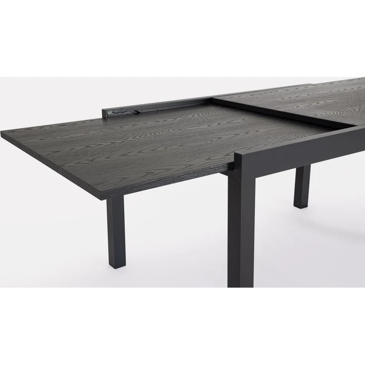 Gartenesstisch Cliv aus Aluminium, modern und ausziehbar, Anthrazit, für 6–8 Personen – Bild 4