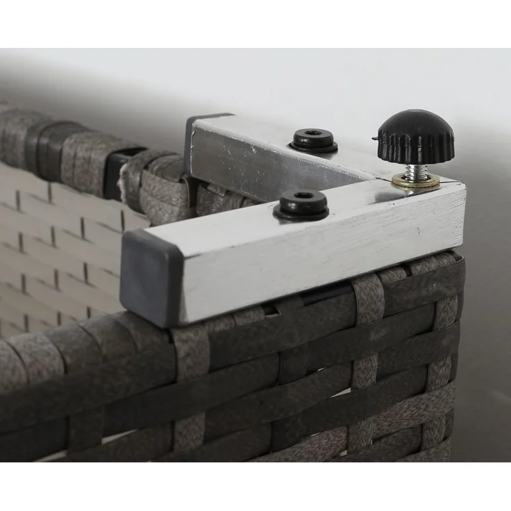 Gartenmöbel 5tlg. Sitzgruppe Sofa Lounge Polyrattan Essgarnitur Sitzkissen braun – Bild 6