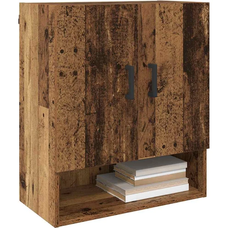 vidaXL Wandschrank Wandmontiert Altholz 60 x 31 x 70 cm Holzwerkstoff 879540 – Bild 2