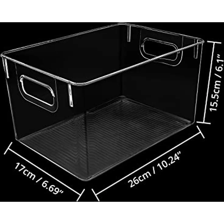 Kurtzy Frischhaltedose Kurtzy 2er Pack Kühlschrank Organizer für Küche & Schränke -, Kunststoff, (2-tlg) – Bild 2