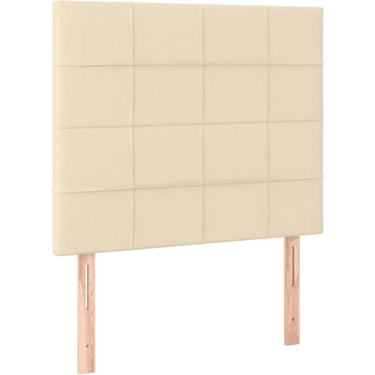 vidaXL Kopfteil Creme 90x5x118/128 cm Stoff (Art-Nr 3116319) – Bild 1