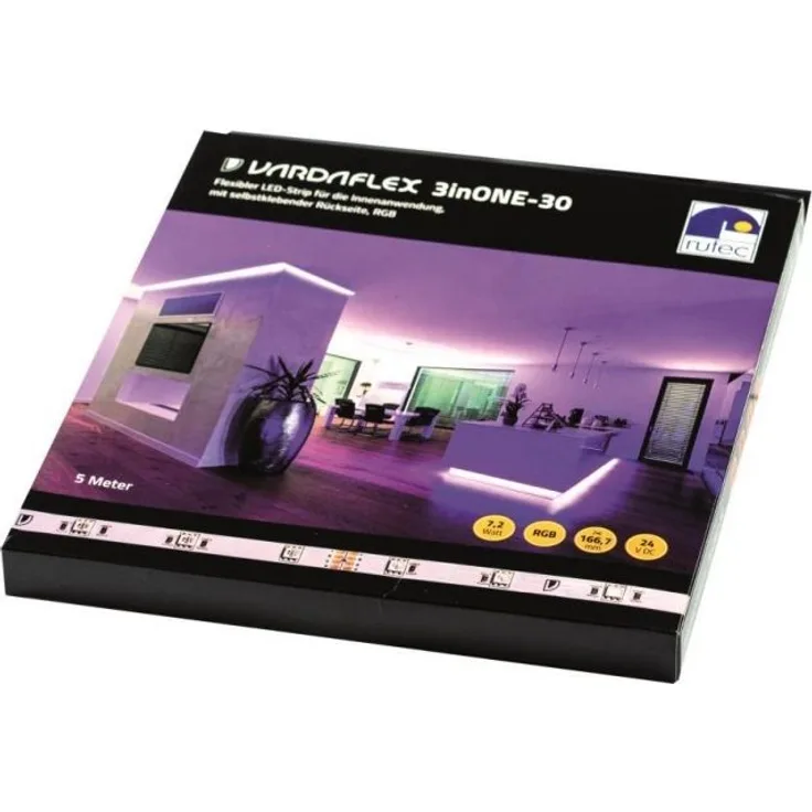 RUTEC Flex. LED Strip VARDAflex 3inONE-30, 5m Rolle, RGB, 24V, Innen, IP20