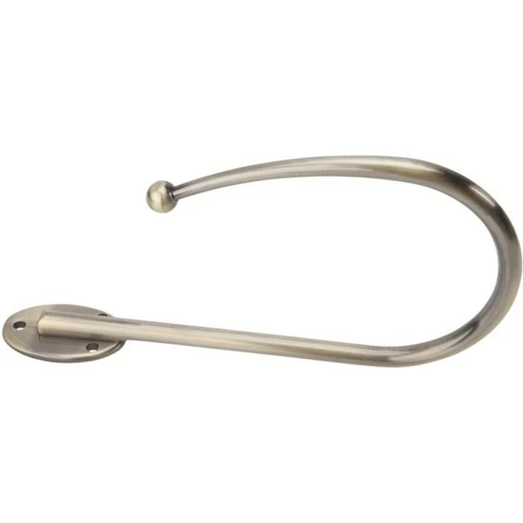 DécoProfi Raffhalter 1 Stück Raffbügel / Raffhalter für Gardinen, Zum Raffen von Gardinen und Vorhängen, (Packung, 1-tlg, inkl. Schrauben und Dübel), zum Raffen von Vorhänge – Bild 2
