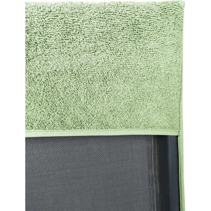 Laynenburg Liegenauflage Frottee Schonbezug aus 100% Baumwolle für Gartenliege, (2 St), Sonnenliege - Liegenbezug mit Umschlag für Standliege in 75x200 cm – Bild 3