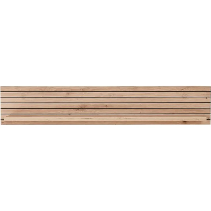 Lomadox Wandregal CUST-36, inkl. LED-Beleuchtung Artisan Eiche Rillenoptik, Breite 120 cm – Bild 4