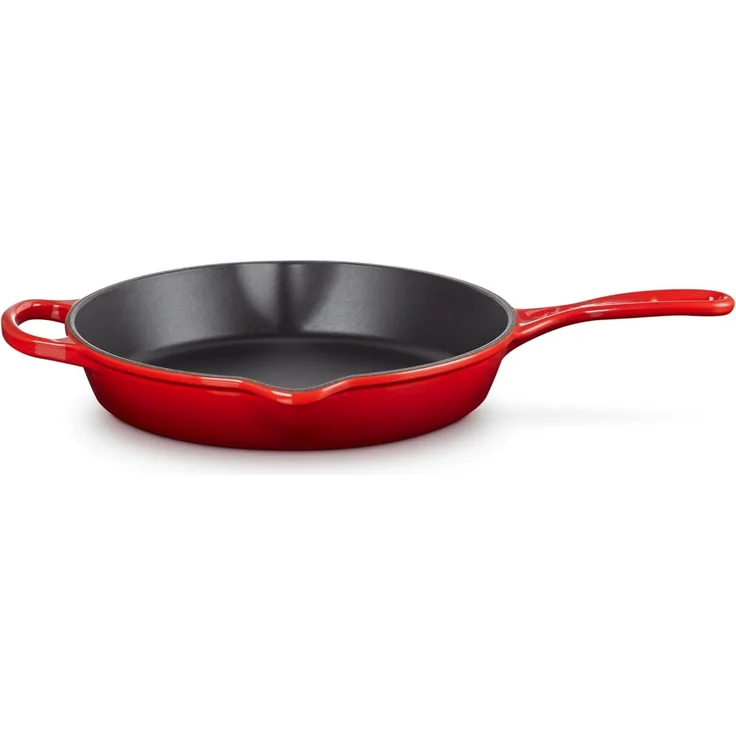 Le Creuset Signature Gusseisen Brat- / Servier-Pfanne 26 cm hoch Kirschrot – Bild 3