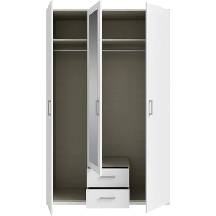 FORTE Drehtürenschrank Drehtürenschrank, Spiegel, Stauraum, 2 Schubladen – Bild 6