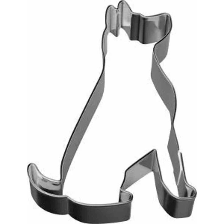 Ausstecher Hund sitzend 7,5 cm Edelstahl [PG blau] – Bild 1