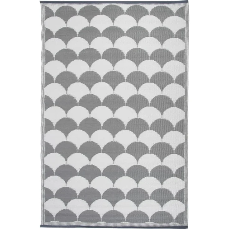 Esschert Design Outdoor-Teppich 180x121 cm Grau und Weiß OC24 – Bild 3