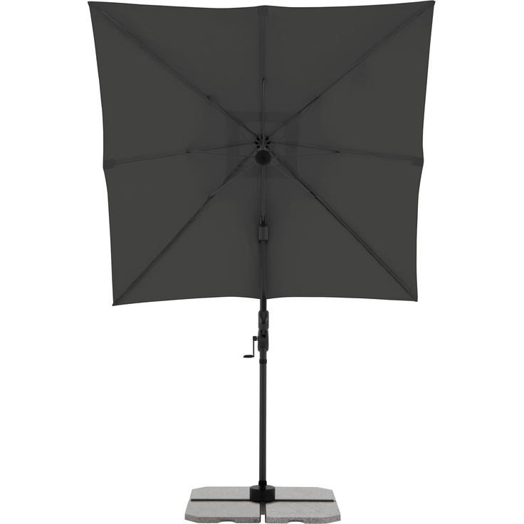Derby Sonnenschirm / Ampelschirm "Derby DX 210x210", inkl. Standkreuz, anthrazit, 210x210 cm – Bild 5