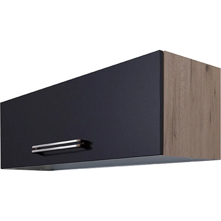 Flex-Well Kurzhängeschrank Kurzhängeschrank Küche - 100 cm breit - Anthrazit San Remo Eiche, mit – Bild 1