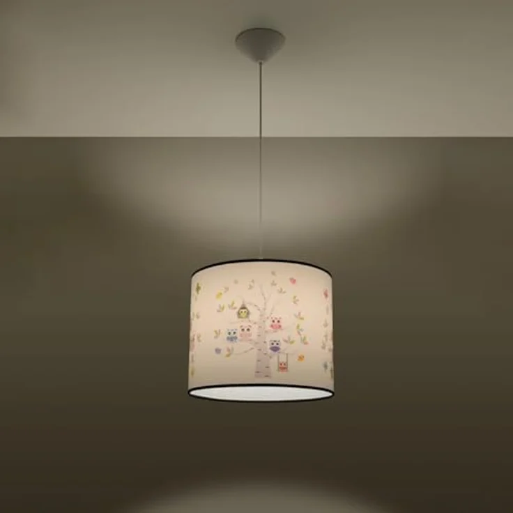 Sollux Lighting Hängeleuchte Owls 30, Pendelleuchte mit Eulendesign, mehrfarbig, 30 cm – Bild 2