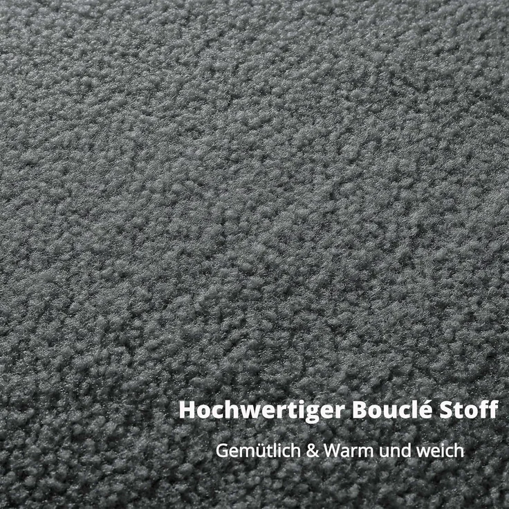 Makika Loungesessel Einzelsofa Lia aus Bouclé in Grau – Bild 6