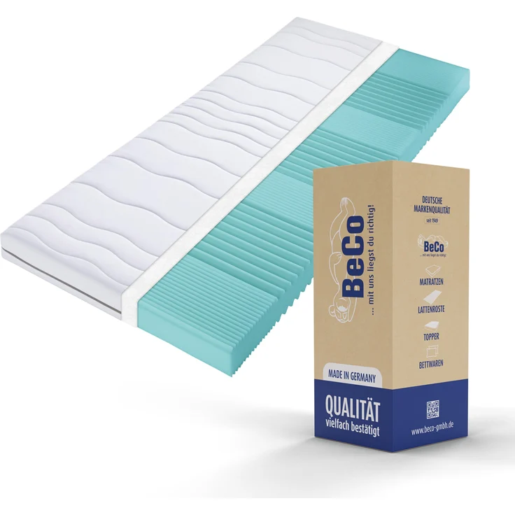 BeCo Mona Basic mit Gratis Kissen Größe 140 x 200 cm Härtegrad H3 (80 kg - 120 kg) – Bild 3