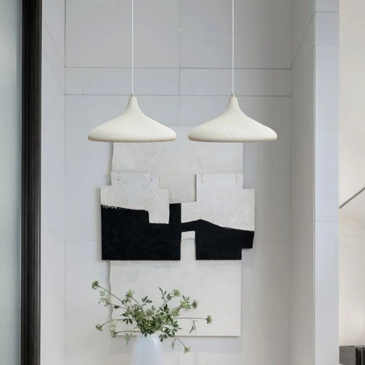 Bamyum Pendelleuchte Bamyum Textur Gemustert Pendellampe, Champion, Ø 35 cm Metall Lampe, ohne Leuchtmittel – Bild 3
