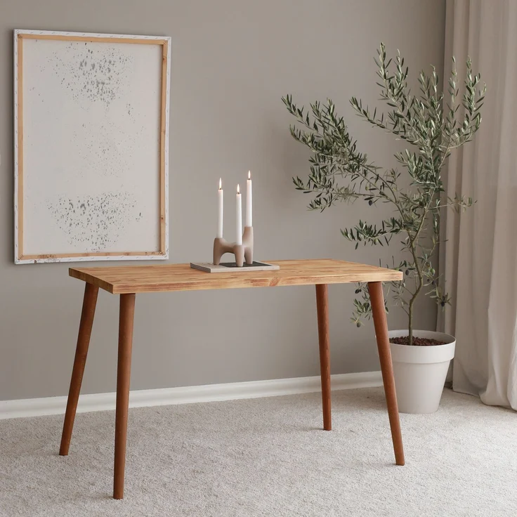 Skye Decor 'Cozy Natural' Schreibtisch, Eiche, 110 x 73 x 60 cm – Bild 2
