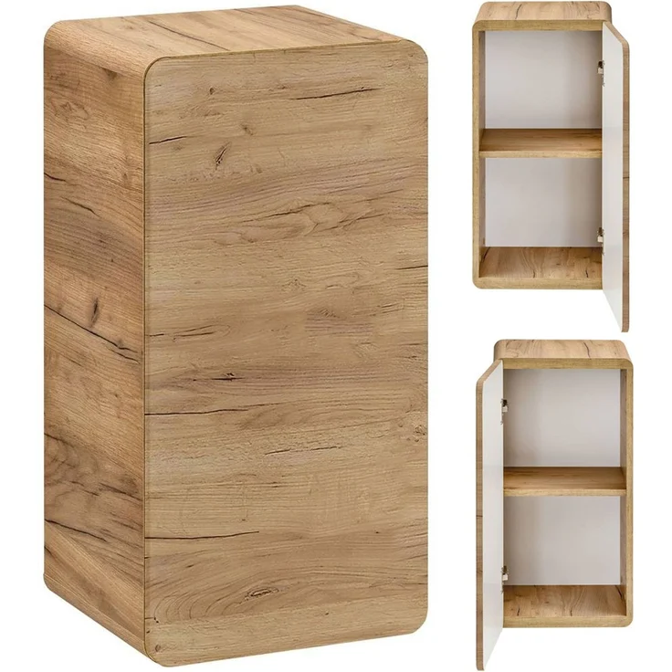Badezimmer Komplettset LUTON-56-CRAFT in Wotan Eiche Nb. B/H/T ca. 180/200/46 cm – Bild 8