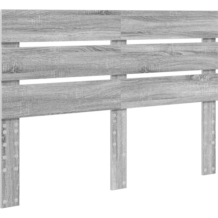vidaXL Bettrahmen Graues Sonoma 140 x 190 cm Massives Kiefernholz 3411749 – Bild 5