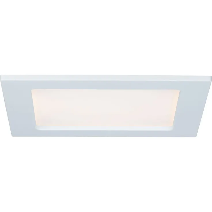 Paulmann No. 92068 Einbaupanel LED eckig 12W 2700K Weiß IP44 spritzwassergeschützt
