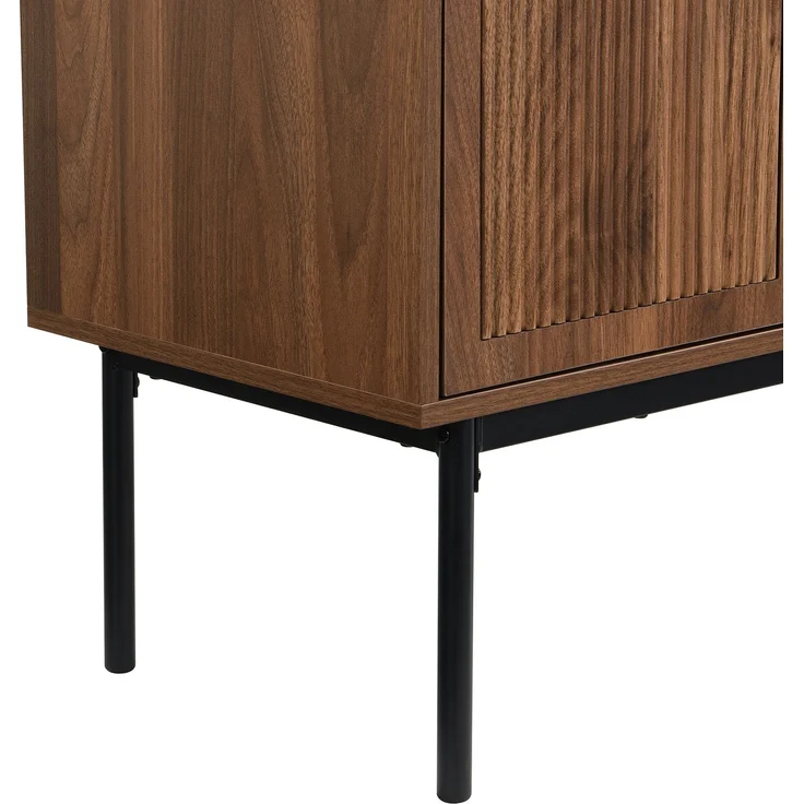 DESVIAE Sideboard mit 4 Türen 140x80x40 cm MDF Natur – Bild 9