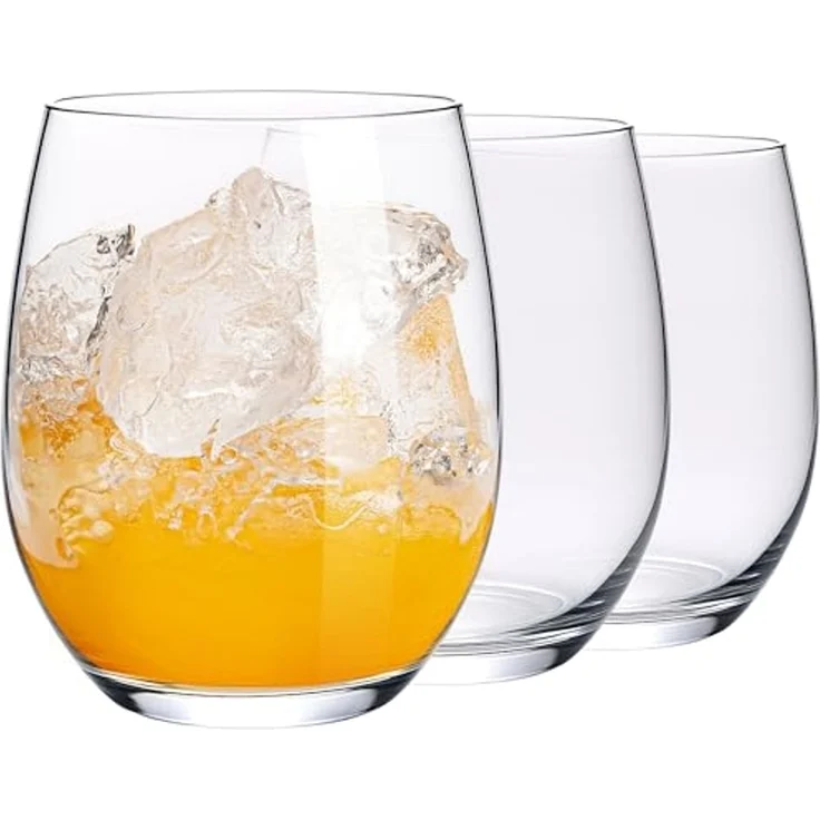 KONZEPT Gläser-Set 400 ml, Besonders stabil, ideal für Wasser, Saft, Limo, Gin, 6-tlg, Leicht, Strapazierfähig, Transparent – Bild 1