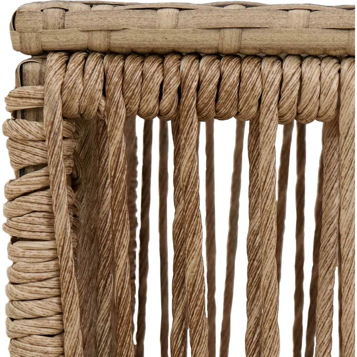 vidaXL Gartentisch Beige und Schwarz 55 x 55 x 37 cm 42035135 – Bild 5