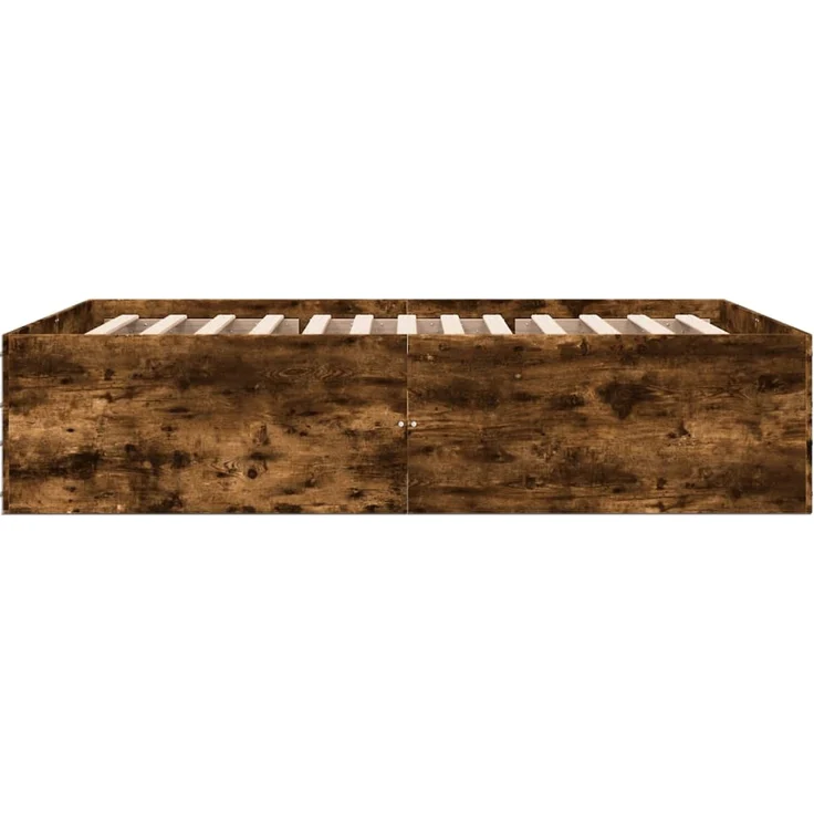 vidaXL Bettgestell Räuchereiche 120x200 cm Holzwerkstoff 3280934 – Bild 5