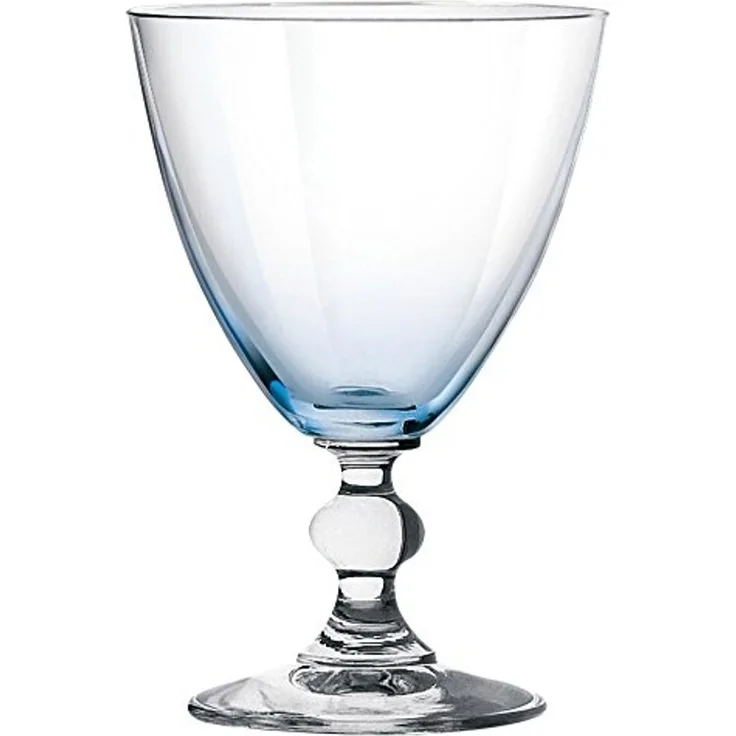 H&H Splendor Wasserkelche, Glas, Blau, 25 cl, 6 Stück