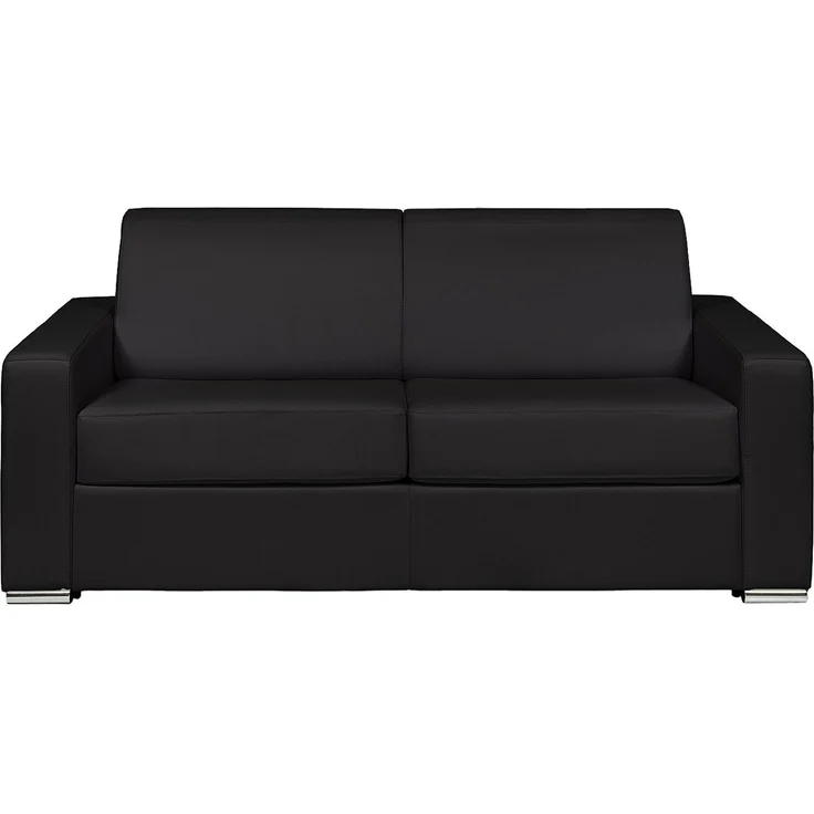 Vente-unique - CALITO - Schlafsofa - Plastik - Kunststoff (PVC), Metall - Schwarz - 194 x 223 x 85 cm – Bild 3