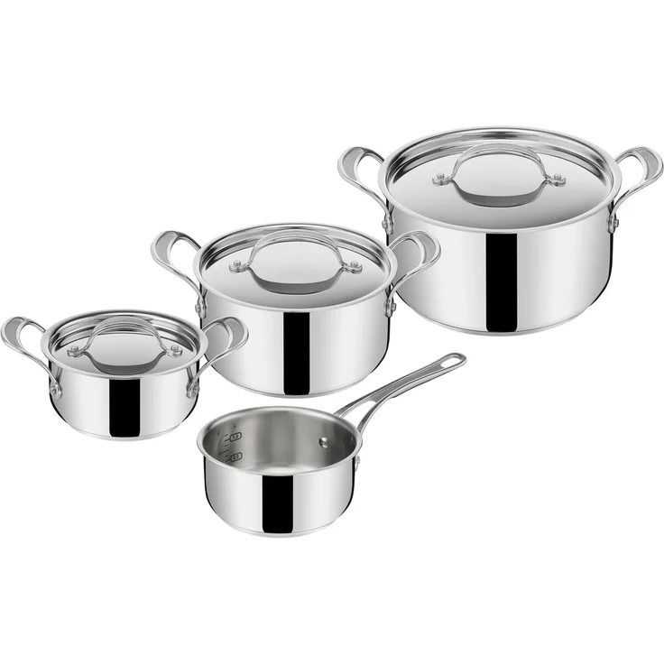 Tefal JO COOKS CLASSIC Topfset 7tlg. (Kasserolle 16cm o.D, Topf 16/20/24cm m.D.) – Bild 1