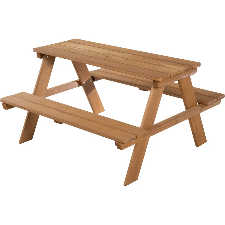roba Kindersitzgruppe 'Outdoor+' - wetterfeste Sitzgarnitur 'Picknick for 4' - Massivholz - Teak-Optik – Bild 3