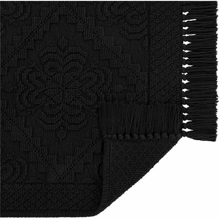 Mirabeau Badematte Badematte Mivorex schwarz, Höhe 60.0 mm, 100% Baumwolle, stilvolles Interieur, Baumwoll-Jacquard, Angenehm weich – Bild 4