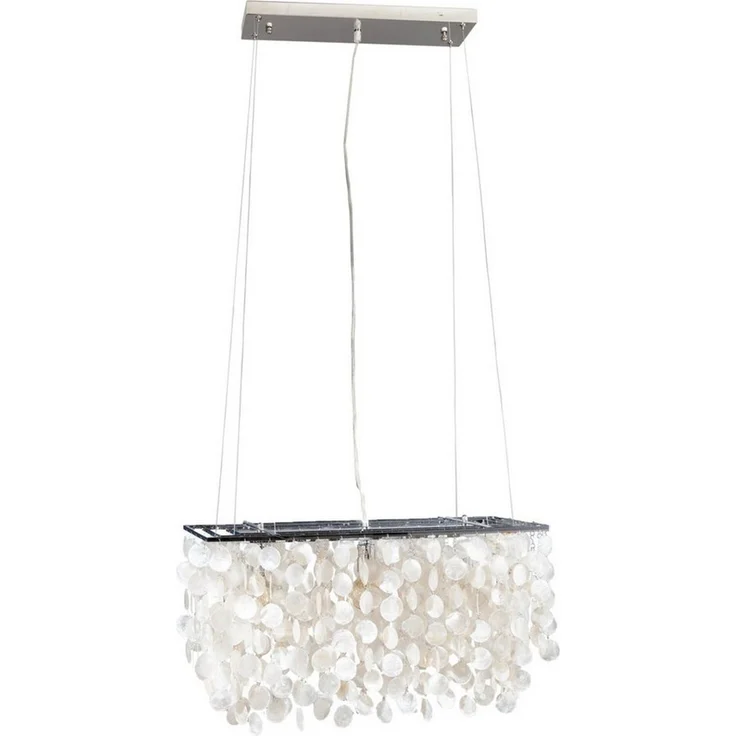 riess-ambiente Hängeleuchte SHELL REFLECTIONS 80cm perlmutt, ohne Leuchtmittel, Wohnzimmer · Perlmutt · Esszimmer · Maritim – Bild 1