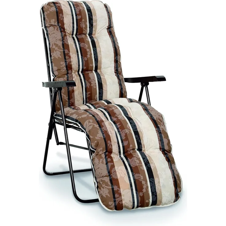 4er Set Sylt Relaxliege Braun 66cm x 110cm x 68cm